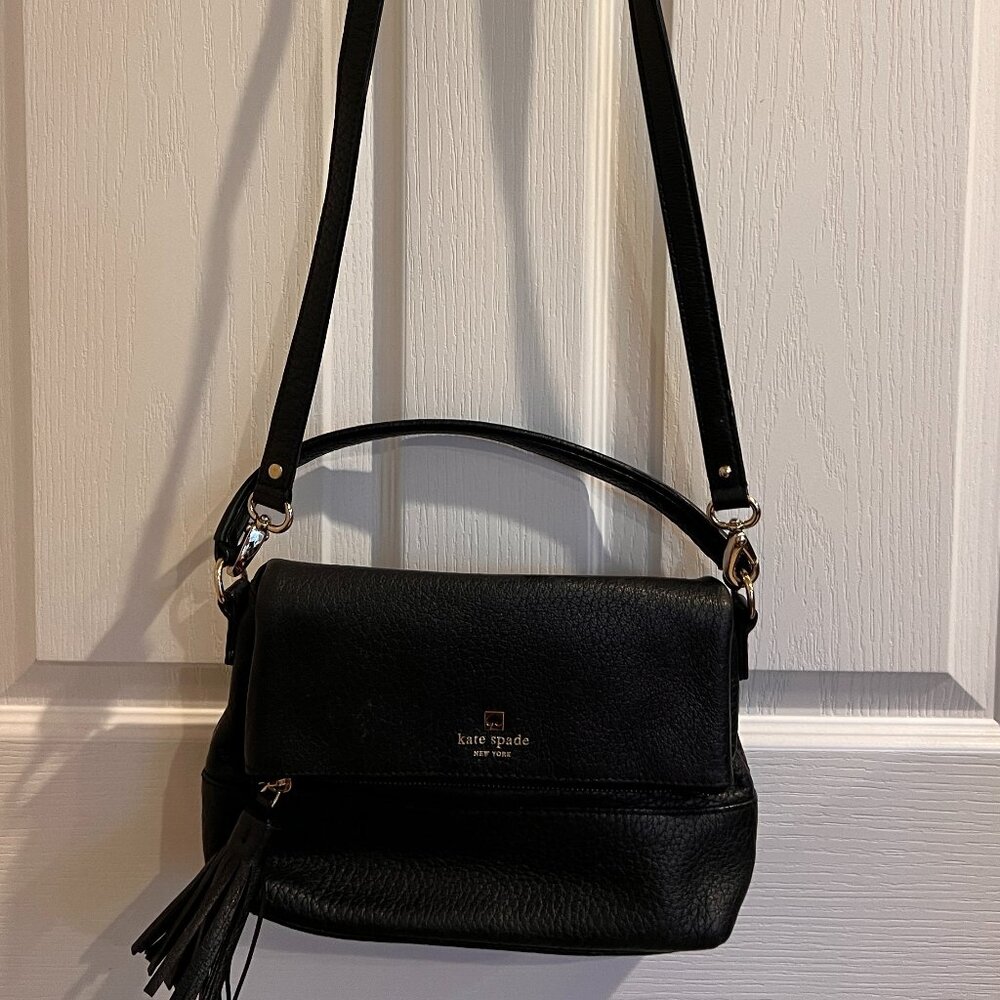 Kate Spade Grained Leather Flapped zipper bag (almost like lululemon!)